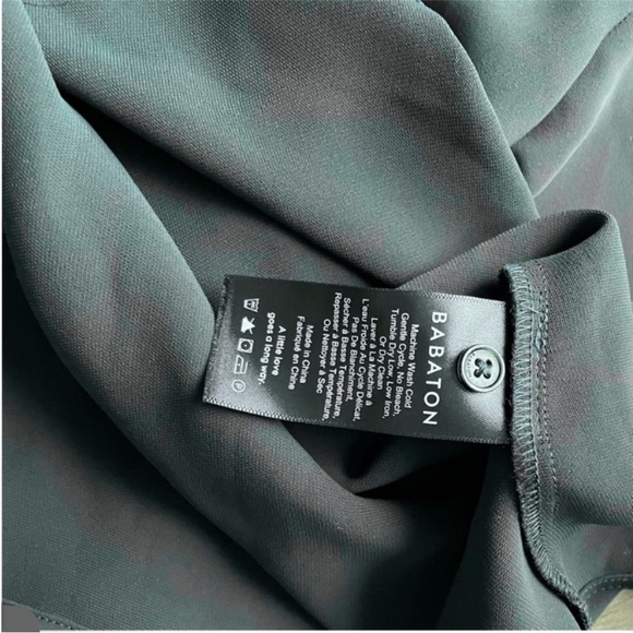 Babaton | AKIRA Satin Blouse - Hunter Green - Picture 7 of 7